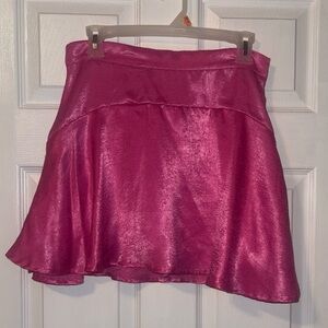 Chic Fuchsia Skater Skirt